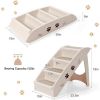 Collapsible Plastic Pet Stairs 4 Step Ladder for Small Dog and Cats