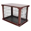 Cage with Crate Cover; Mahogany; Large