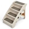 Collapsible Plastic Pet Stairs 4 Step Ladder for Small Dog and Cats