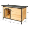 Wood Extreme Weather Resistant Pet Log Cabin