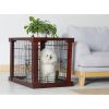 Cage with Crate Cover; Mahogany; Large