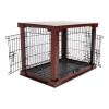 Cage with Crate Cover; Mahogany; Large