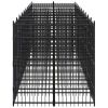 Outdoor Dog Kennel Steel 198.4 ftÂ¬â‰¤