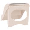 Folding 3-Step Dog Stairs Cream 19.7"x15"x15" Plastic