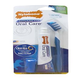 Nylabone Advanced Oral Care Natural Dog Dental Kit Original; Peanut Butter; 1ea-Dog 3 ct