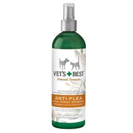 Vets Best Anti-Flea Easy Spray Shampoo for Dogs 16 fl. oz