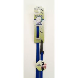 Lil Pals Nylon Dog Leash with E-Z Snap Blue 3-8 in x 6 ft