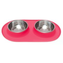 Messy Mutts Double Feeder Red 1.5 Cup