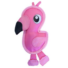 Outward Hound Invincibles Dog Toy Fire Biterz Flamingo Small