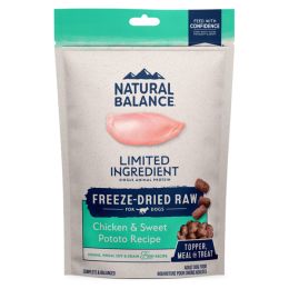 Natural Balance Pet Foods L.I.D. Freeze Dried Dog Food Chicken  Sweet Potato 13 oz