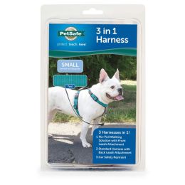 PetSafe 3in1 Dog Harness Teal, 1ea/SM