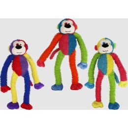 Multipet Multi Crew Monkey Dog Toy Assorted 17 in