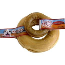 Loving Pets Pressed Rawhide Donut 6 in