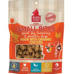 Plato Dog Small Bites Grain Free Organic Chicken 6Oz