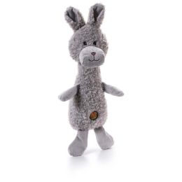 Charming Pet Products Scruffles Bunny Plush Dog Toy Gray Large