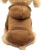 Winter Dog Hoodie Sweatshirts with Pockets Warm Dog Clothes for Small Dogs Coat Clothing Puppy Cat Custume