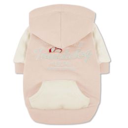 Touchdog 'Heritage' Soft-Cotton Fashion Dog Hoodie (Color: Pink, size: X-Large)