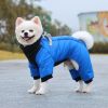 Winter dog coat;  dog jacket; Cross border new dog quadruped warm winter dog clothing windproof dog clothing pet cotton padded clothes wholesale