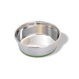 Van Ness Plastics Stainless Steel Dog Bowl Silver Medium (Color: Silver, Material: Steel)